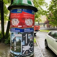 Pięknie plakatujemy na słupach  w całej Polsce